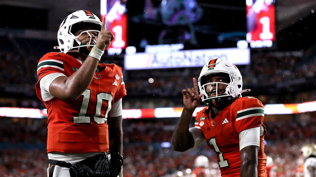 Miami Grabs No. 1 in AP Top 25 as Iowa Hawkeyes Climb to No. 15